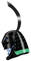 Traditional helmet with neckguard