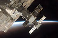 Soyuz TMA-9 and Progress M-57 docked